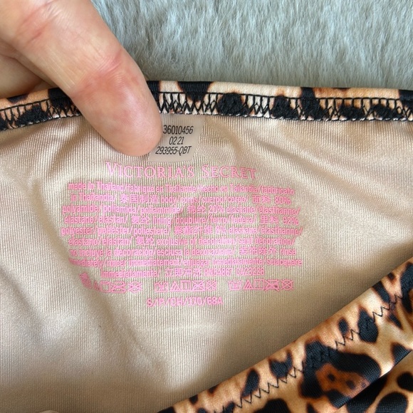 NWT Victoria’s Secret Leopard Print Side Tie Bikini Bottom S - Picture 6 of 8